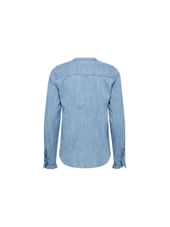 Mattie Flip Denim Shirt - Mid Blue