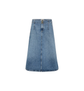 Leala Denim Skirt - Mid Blue