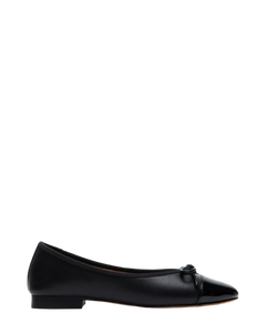 Ellison Ballerina - Black Leather