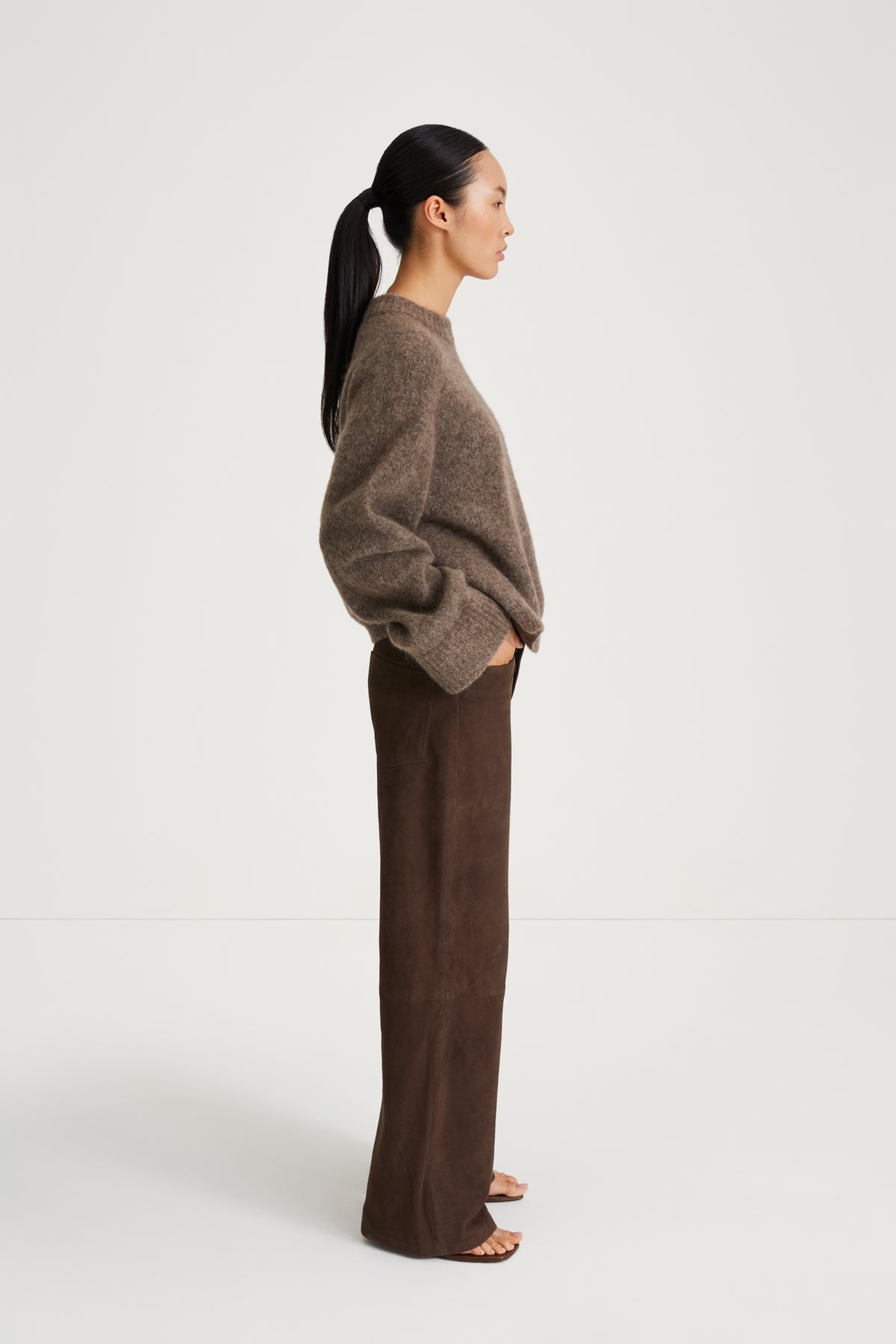Niclas Short Sweater - Brun