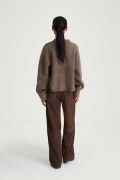 Niclas Short Sweater - Brown