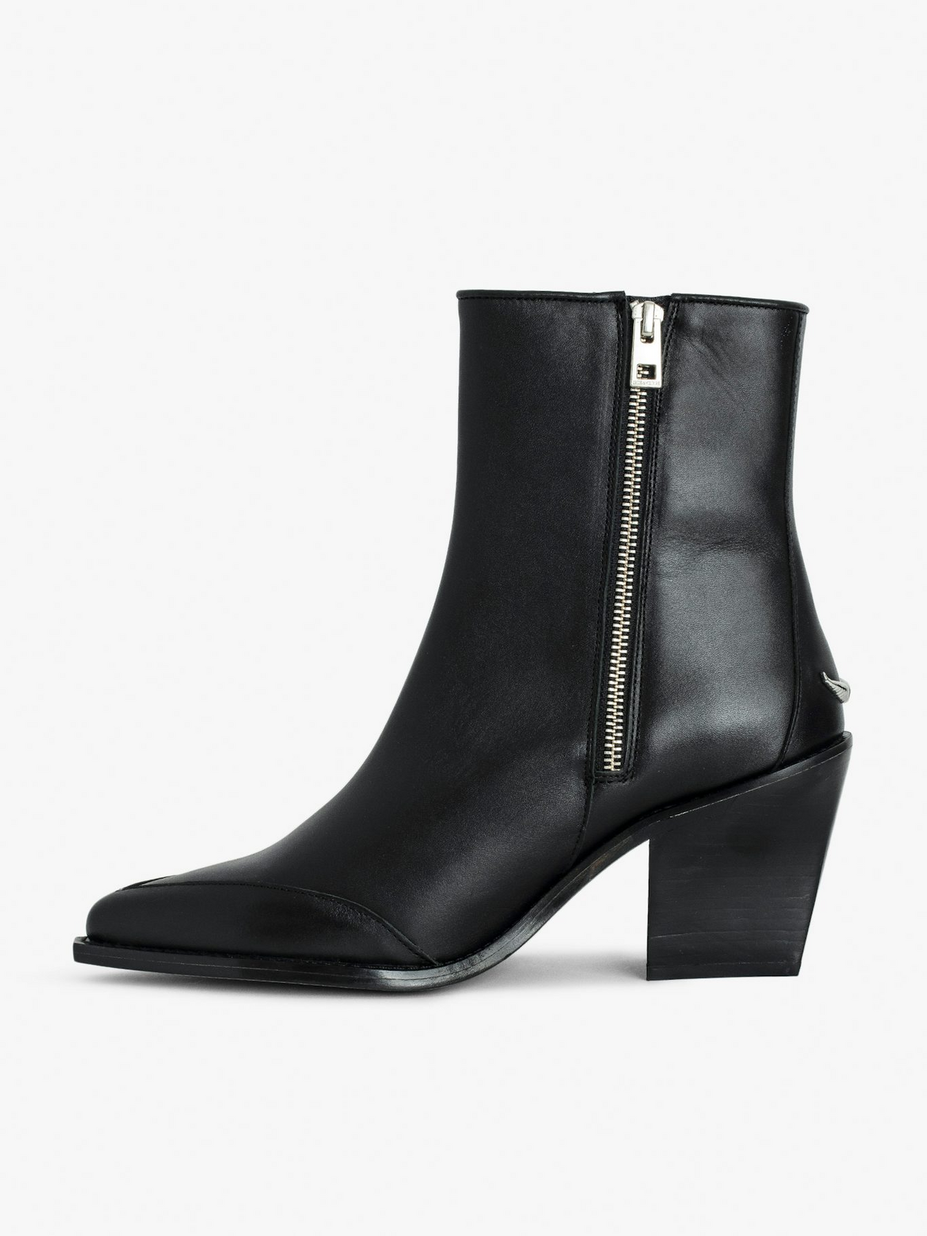 Cara Boots Semy-Shiny Calfskin - Noir