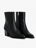 Cara Boots Semy-Shiny Calfskin - Noir