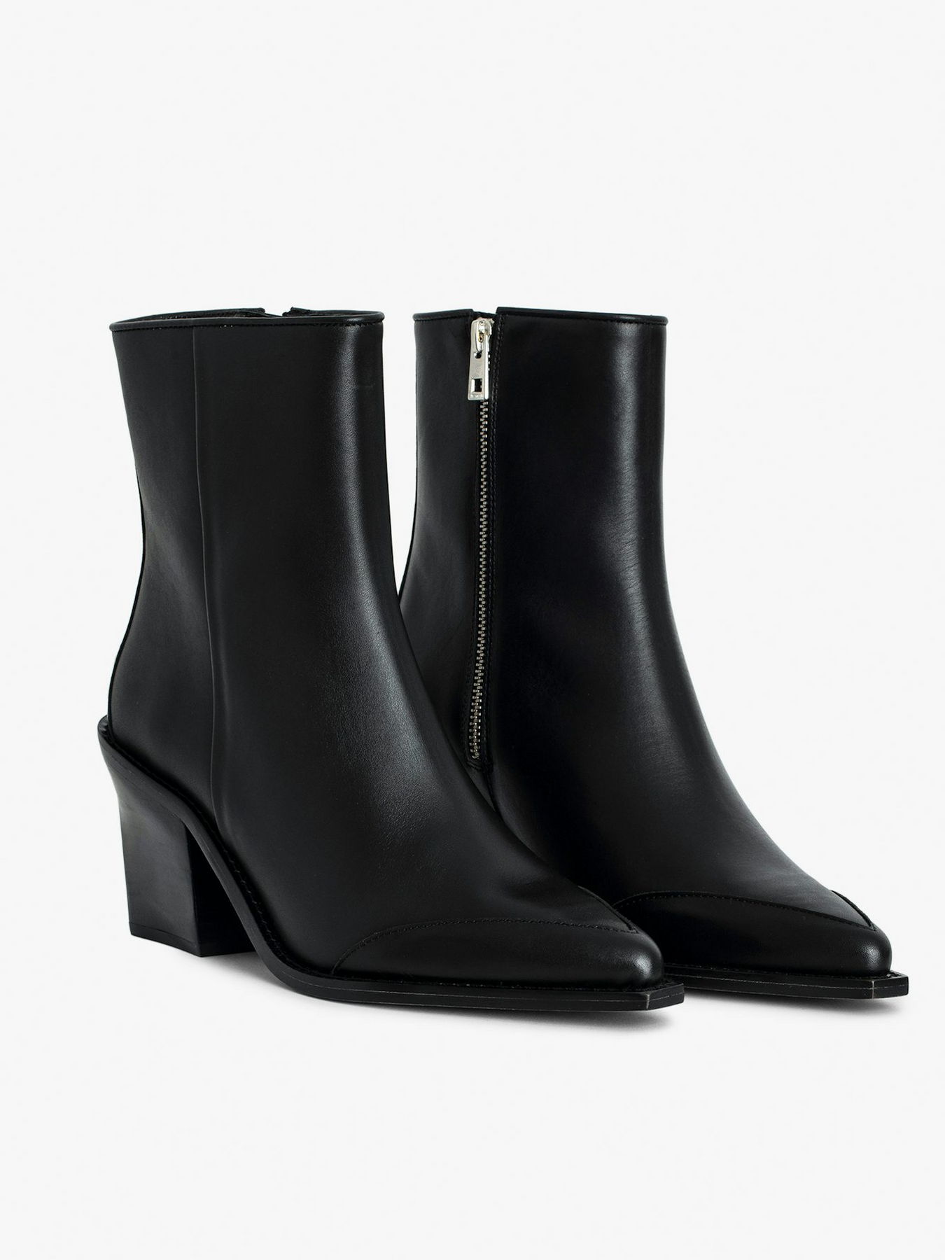 Cara Boots Semy-Shiny Calfskin - Noir