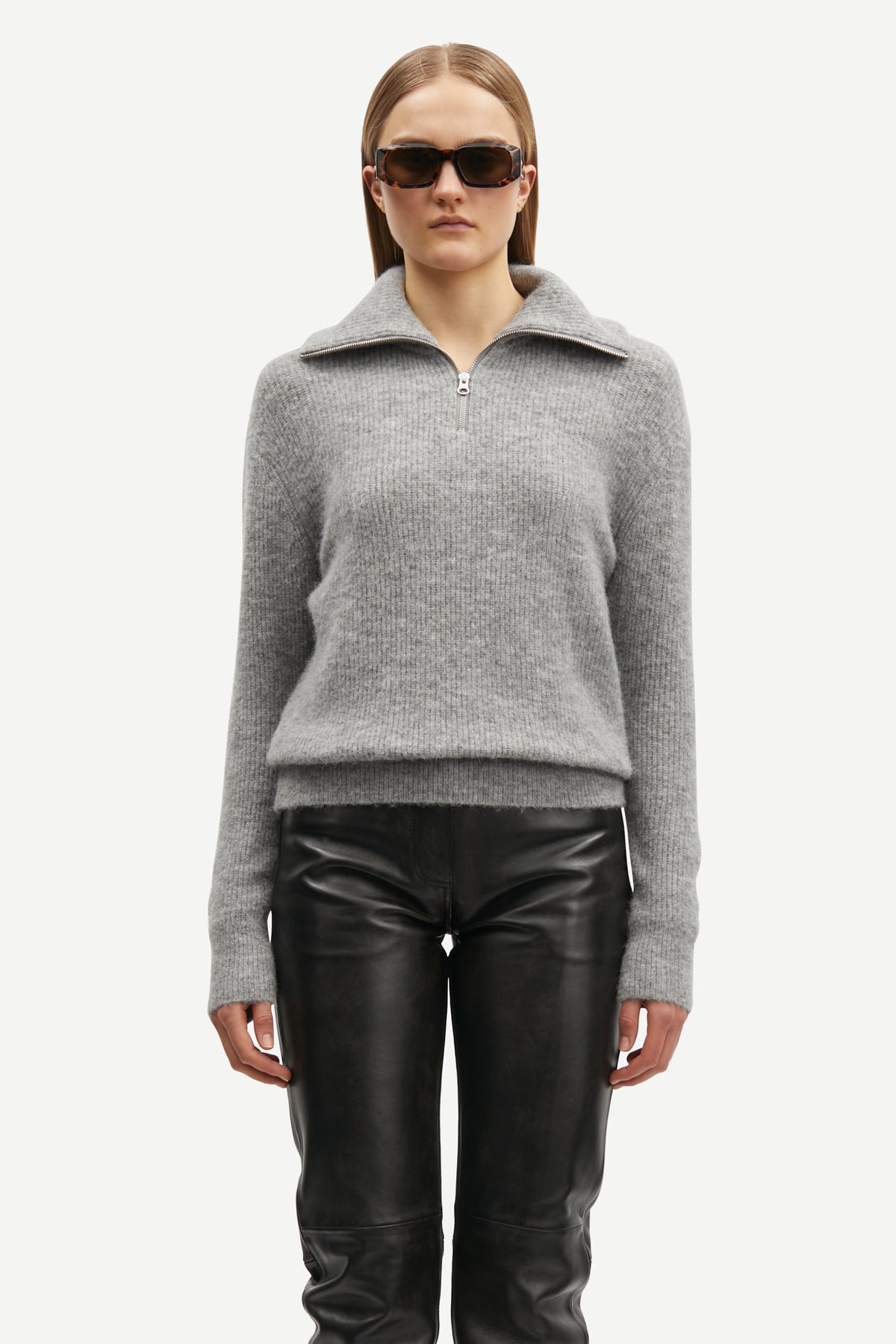 Saanour Hz Sweater - Grey Mel