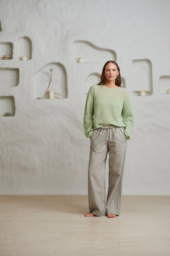 Sabine Linen Stripe - Natural Stripe