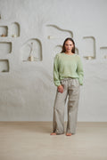 Sabine Linen Stripe - Natural Stripe