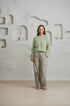 Sabine Linen Stripe - Natural Stripe