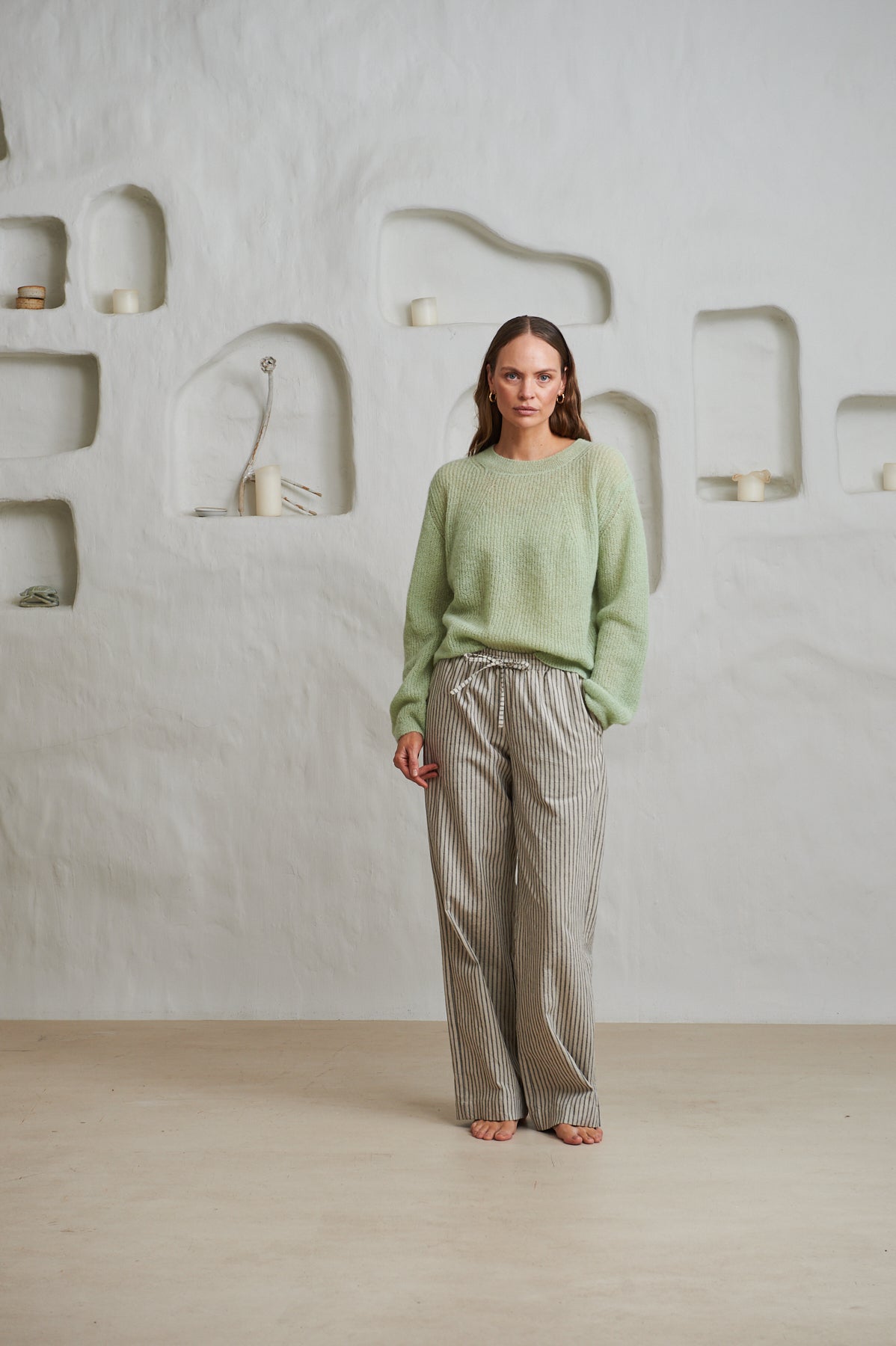 Sabine Linen Stripe - Natural Stripe