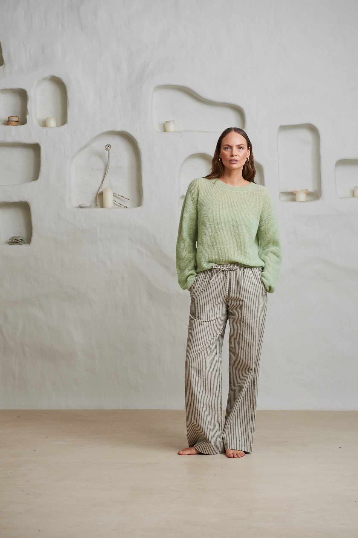 Sabine Linen Stripe - Natural Stripe