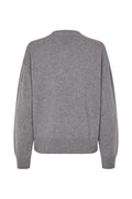 Sabirgitte V-Neck Sweater - Grey Mel