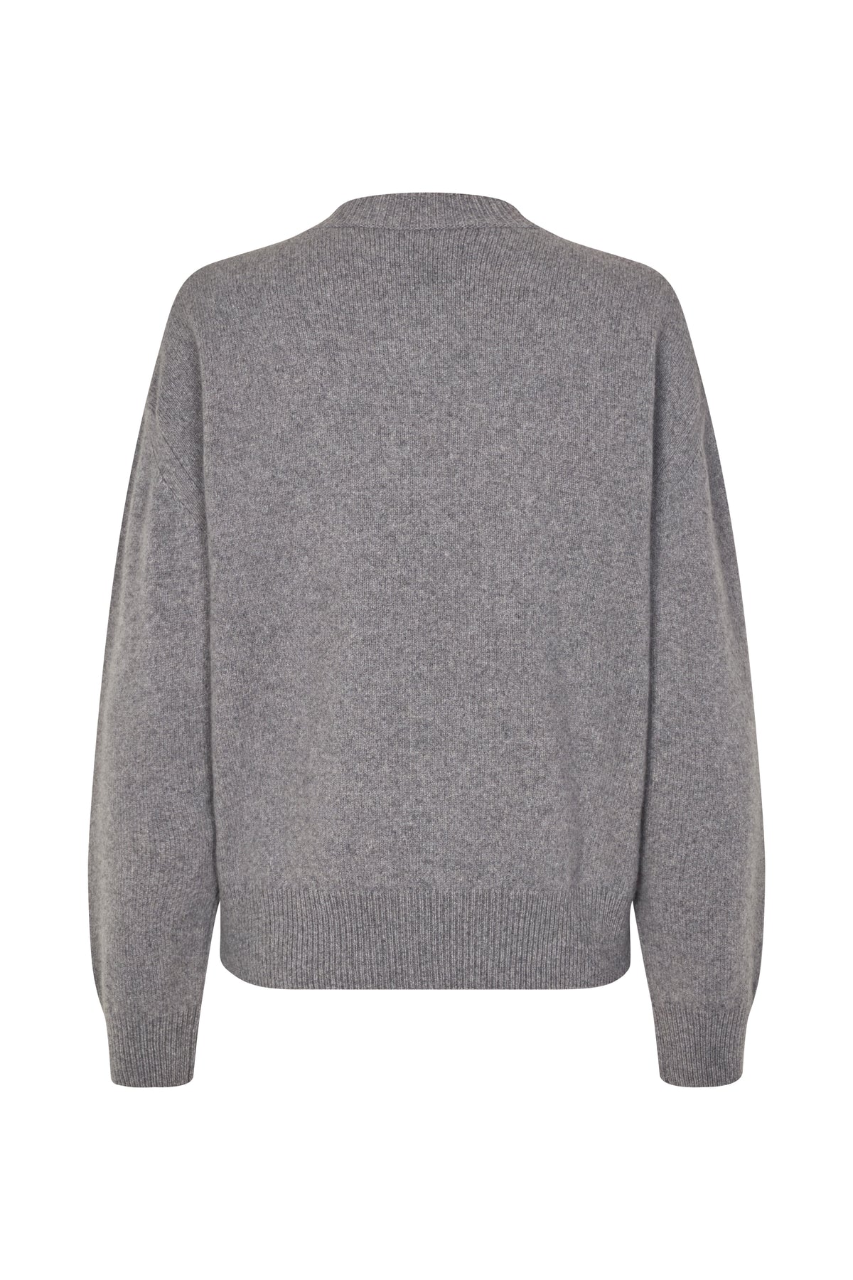 Sabirgitte V-Neck Sweater - Grey Mel