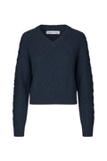 Sadene V-Neck Sweater - Outer Space