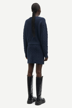 Sadene V-Neck Sweater - Outer Space