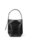 Saelmegade Bucket Bag Croc - Svart