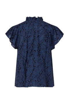 Sakarookh Blouse - Pageant Blue