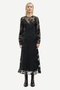 Samadeleine Dress - Black Blooming Burnout