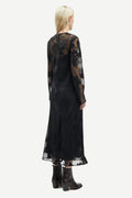 Samadeleine Dress - Black Blooming Burnout