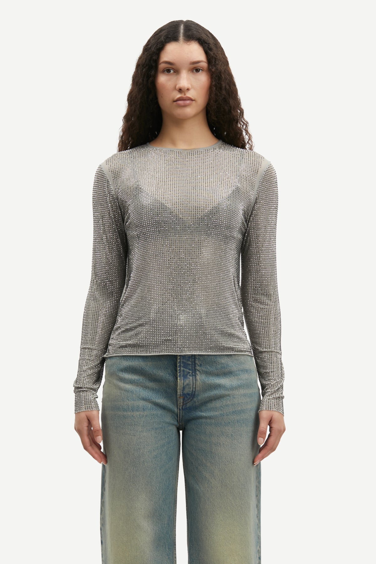 Samagda Top - Light Grey