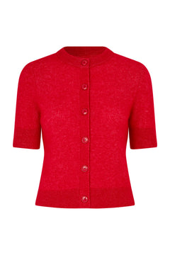 Sanoura SS Cardigan 15556 - Haute Red