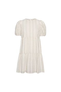 Santina Dress - Cream Check