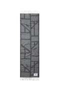 Halsduk Svea Wool Mix - Light Grey Melange/Black