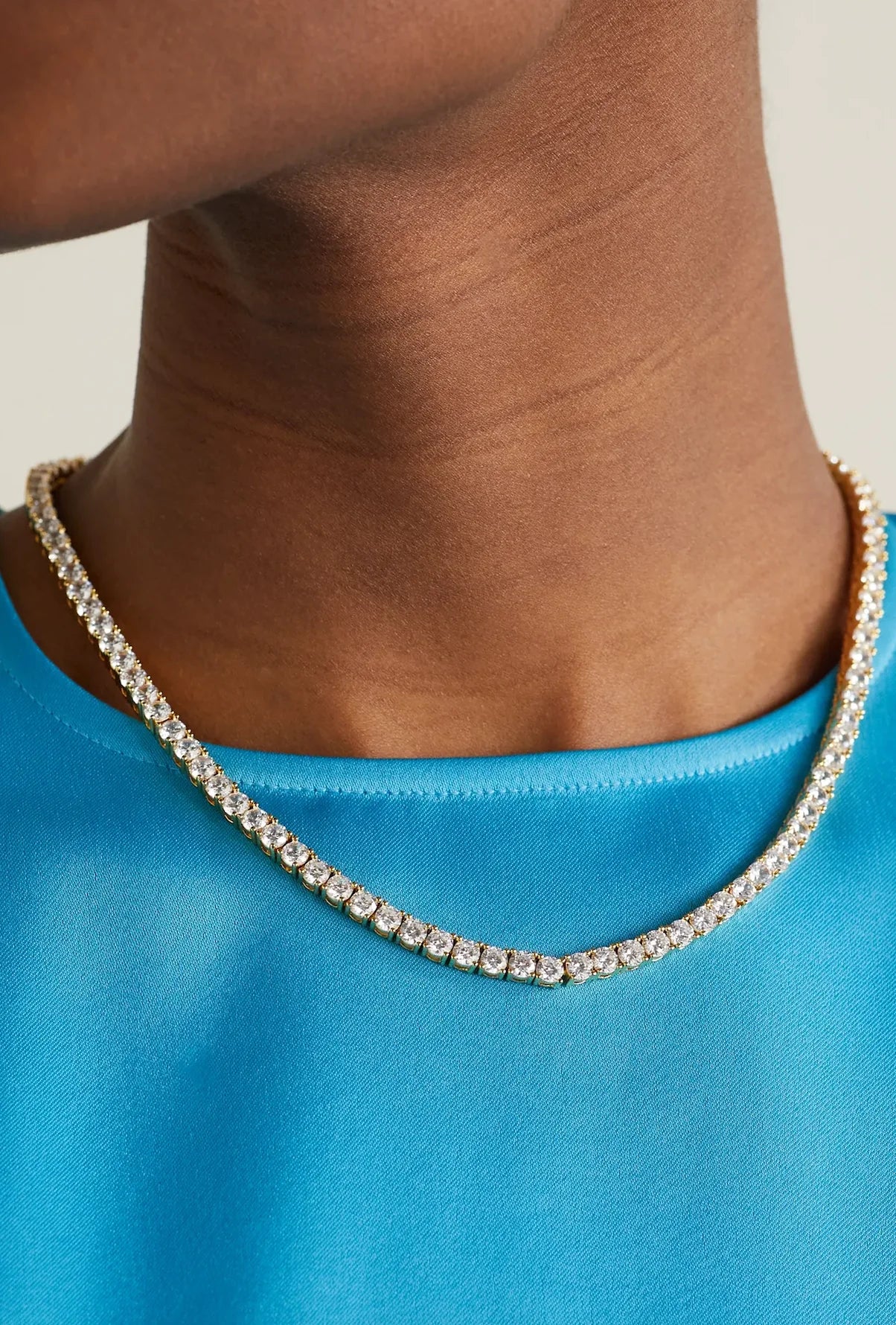 Serena Necklace - Clear Gold