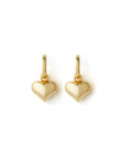 Golden Heart Earrings - Gold