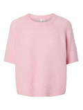 Yasenya Ss Knit Pullover - Pink Lady