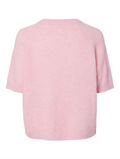Yasenya Ss Knit Pullover - Pink Lady