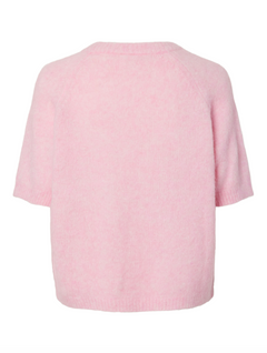 Yasenya Ss Knit Pullover - Pink Lady