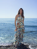 Paloma Halterneck Chiffong Maxiklänning - Botanic Florals