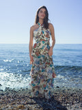 Paloma Halterneck Chiffong Maxiklänning - Botanic Florals