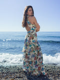 Paloma Halterneck Chiffong Maxiklänning - Botanic Florals