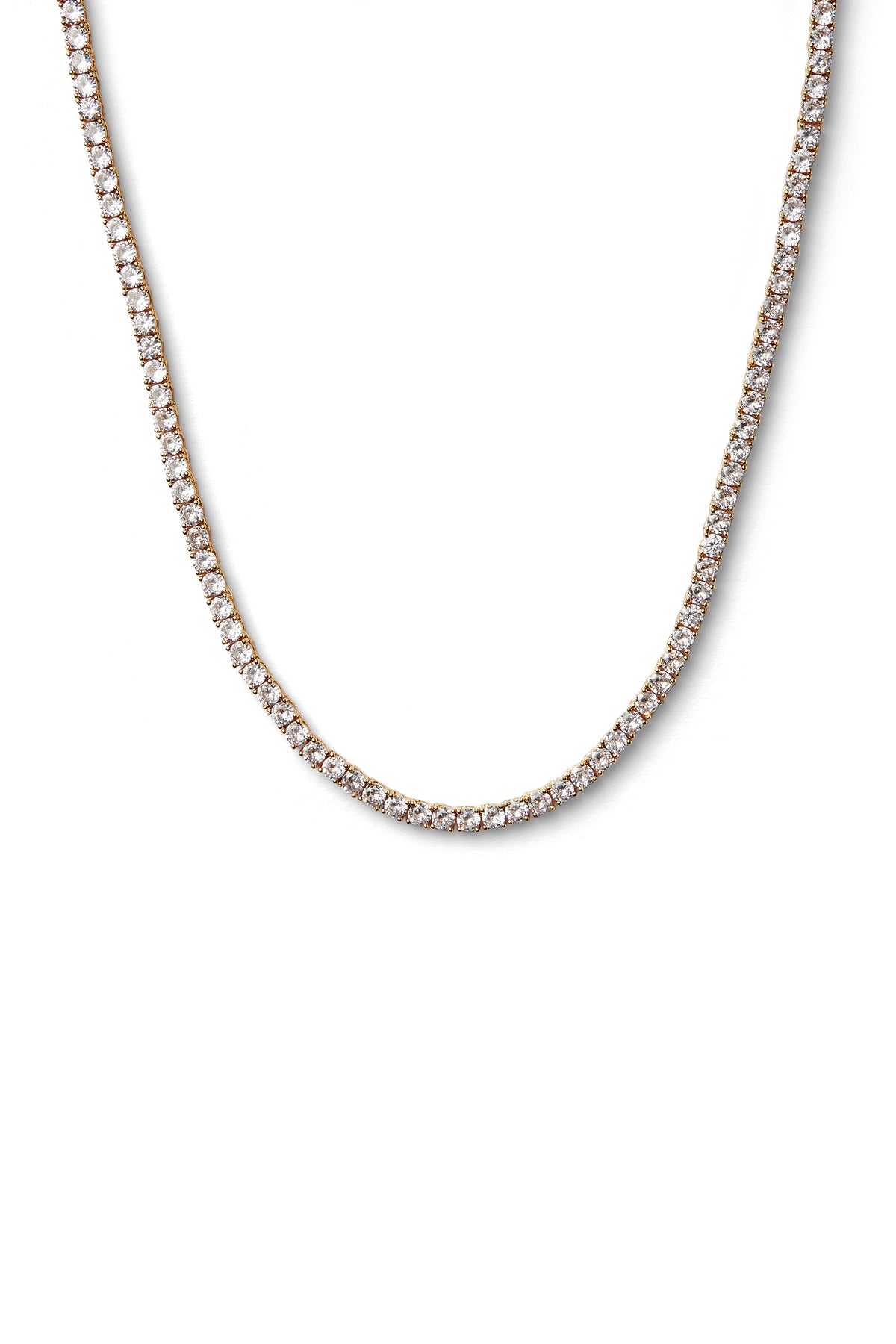 Serena Necklace - Clear Gold