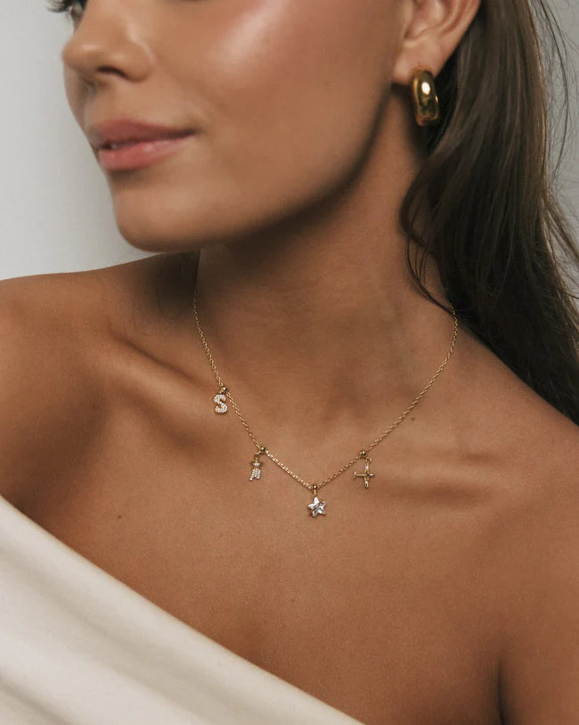 Airplane Charm - Guld