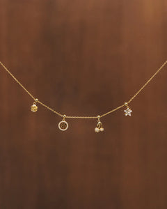 Diamond Star Charm - Gold
