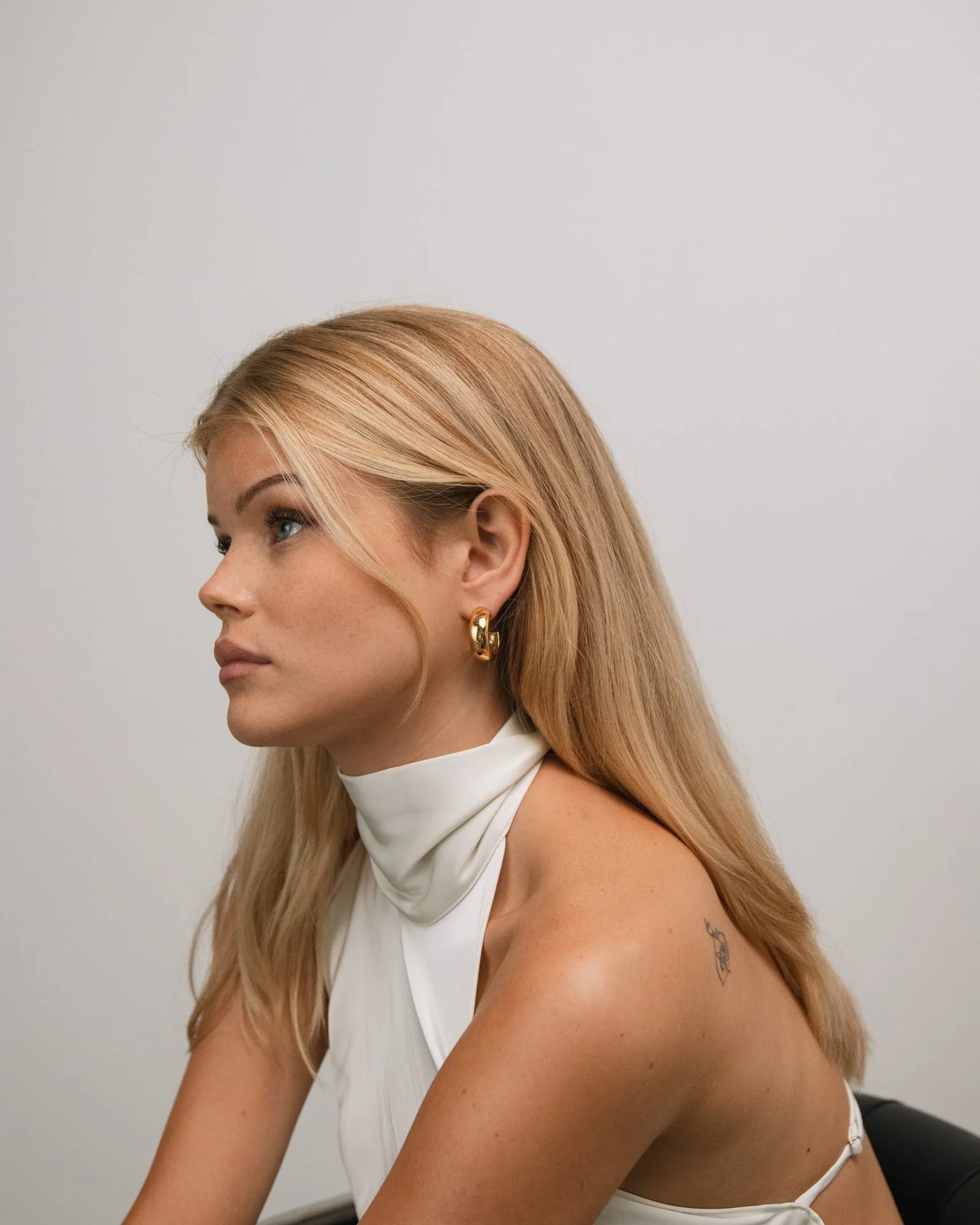 Bold Dome Hoops - Guld