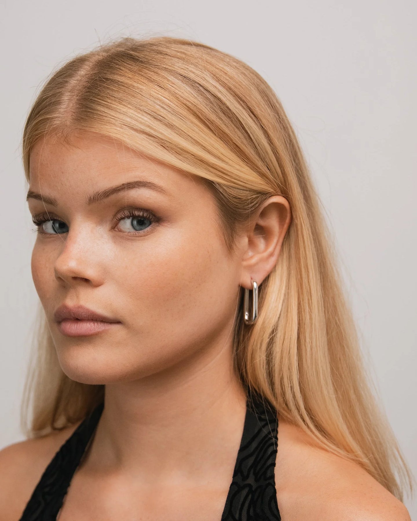 Edge Hoops - Silver