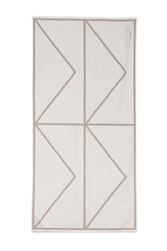 Signature Towel - White/Sand