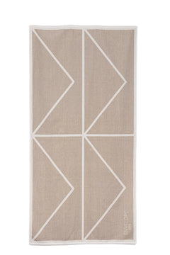 Signature Towel - White/Sand