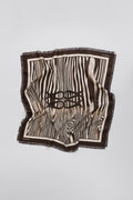 Silk Twill Fringe Scarf - Moire