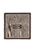 Silk Twill Fringe Scarf - Moire
