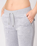 Layla Low Rise Flare Pocketed - Silver Marl