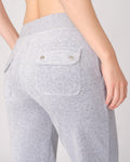 Layla Low Rise Flare Pocketed - Silver Marl