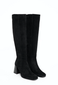 Siwa Suede Knee Boot - Black