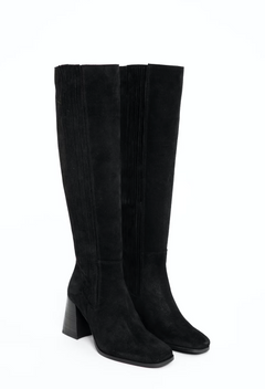 Siwa Suede Knee Boot - Black
