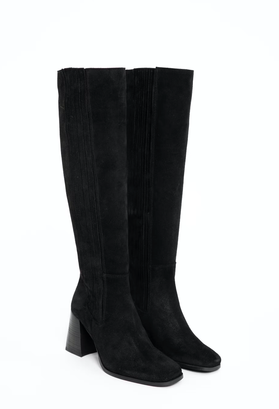 Siwa Suede Knee Boot - Black