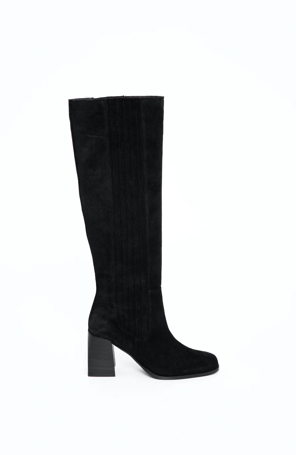 Siwa Suede Knee Boot - Black