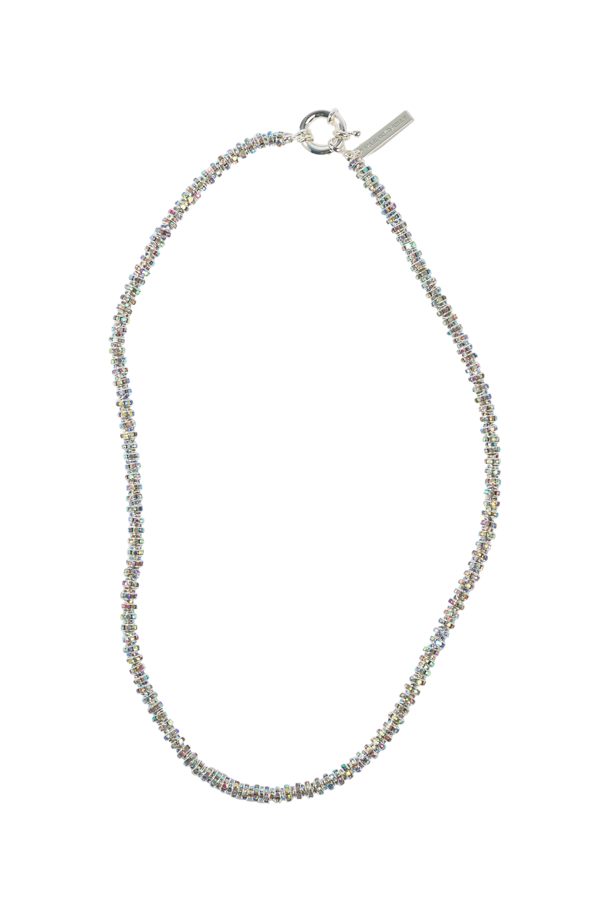 Skinny Diamond Necklace - Silver